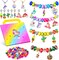 Girls Charm Bracelet Making Kit - Kids Unicorn Jewelry Supplies Make Set DIY Art Craft Set Birthday Gifts for 3 4 5 6 7 8 Year Old Girl Toys Age 6-8